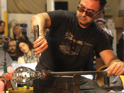 Glass  blowing  artist  Jaime  Guerrero  impacts  the  lives  of  young people through his art and his dedication to community.