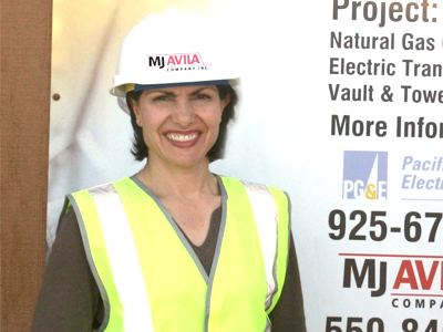 Mary Jo Avila, president of MJ Avila, a Hispanic, women-owned construction company. PG&E recently announced that it achieved an all-time high of $1.61 billion in spending with diverse suppliers in 2011. PG&E’s spending with Hispanic-owned businesses reached an all-time high of $409 million in 2011, an increase of almost 60 percent above 2010.