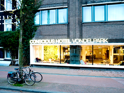 Conscious Hotel in Vondelpark, Amsterdam.