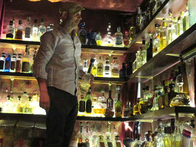 Kiki Ingber at the bar, which boasts the largest tequila selection in Scandinavia – more than 120 labels.
