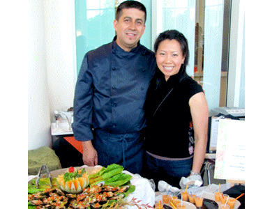 Sandro Sanchez of Skywest Restaurant was one of many chefs offering their food creations at the Taste of Hayward event. Photo: Ferron Salniker