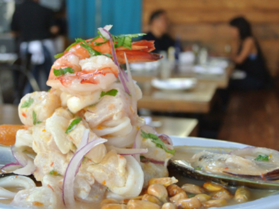 Ceviche at Mochica restaurant.