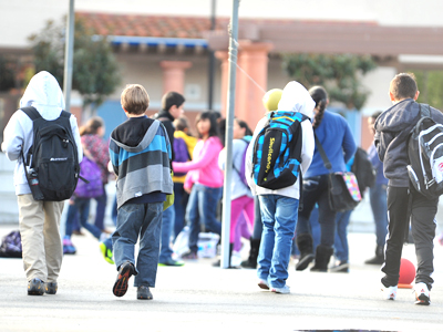 Local contest motivates families to start walking or biking to school in a fun, community building way. Photo: Rig Galvez.