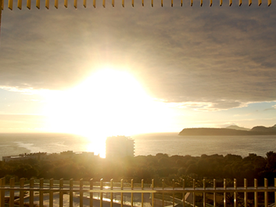 View from the balcony at Valamar Lacroma Dubrovnik Hotel.